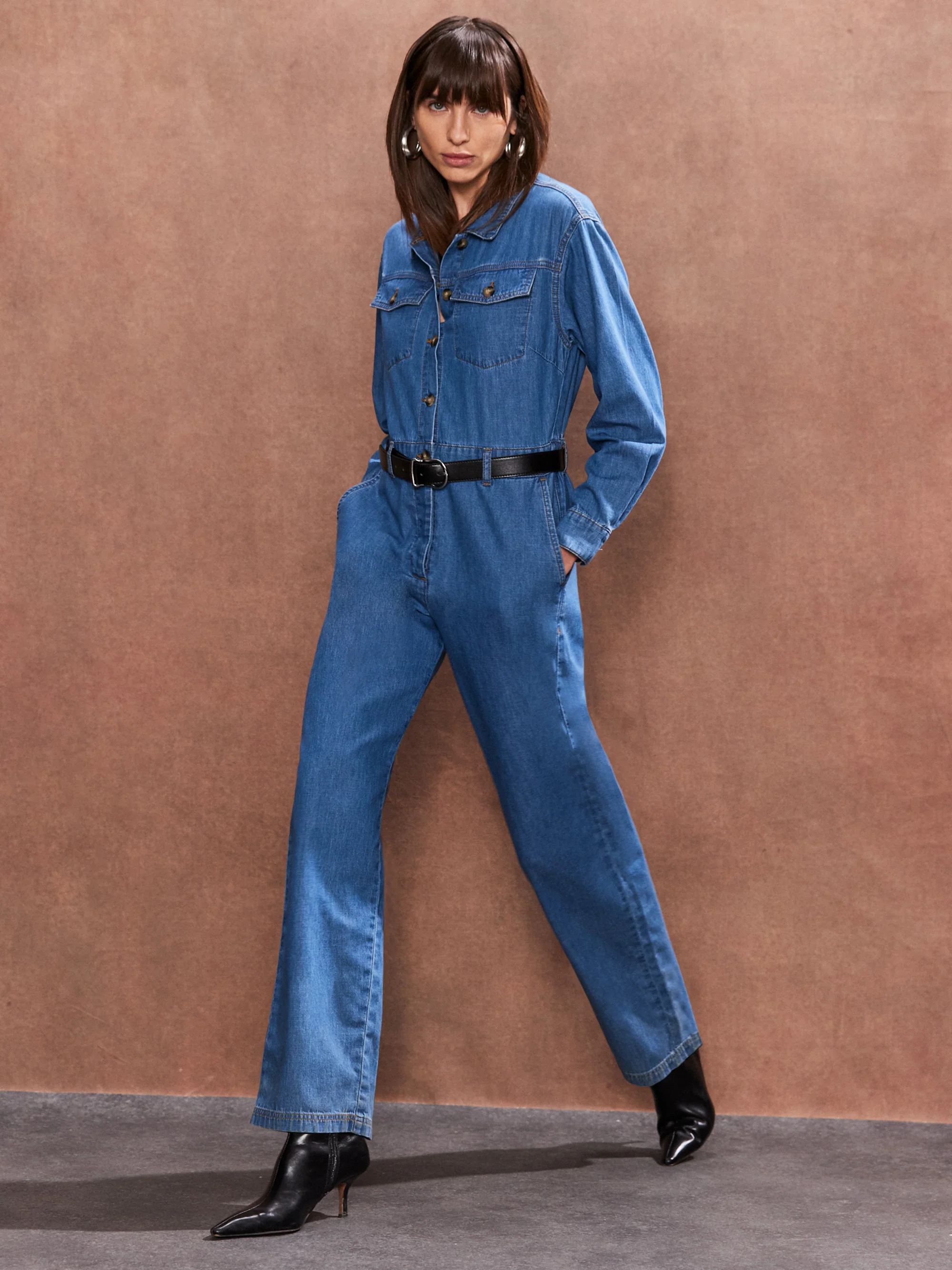 Blue Denim Jumpsuit